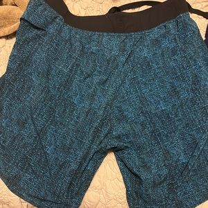 Lululemon Shorts Blue and Black